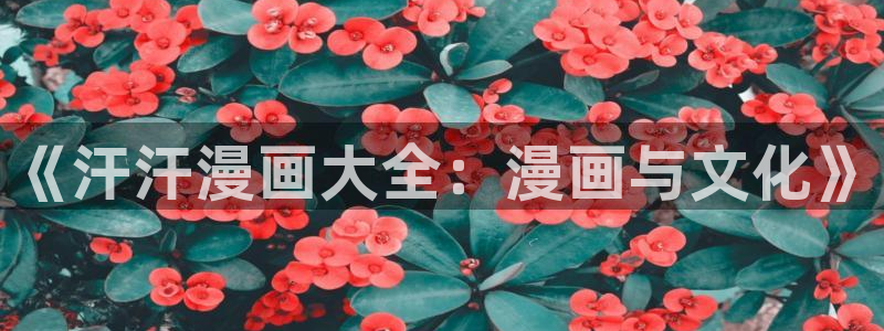 虫虫漫画网入口免费：《汗汗漫画大全：漫画与文化》